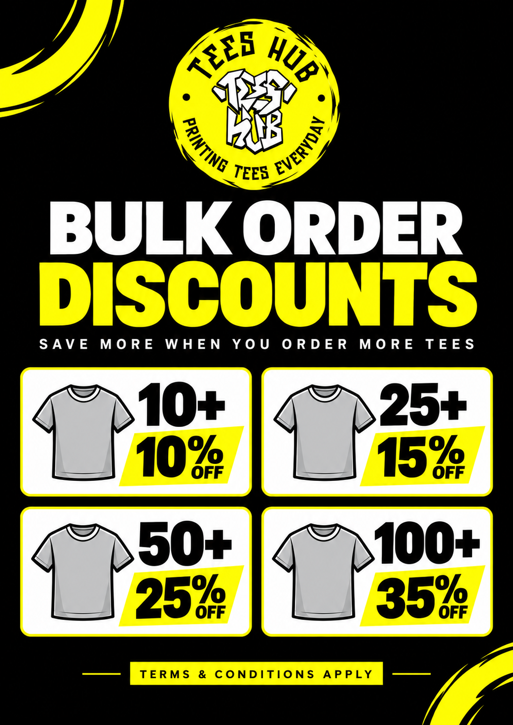 Teeshub Bulk Order Discounts